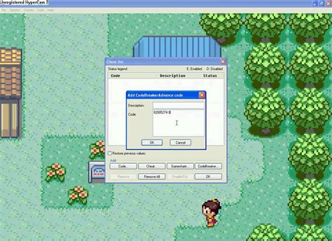 Note: Before throwing a Pokeball, it is essential to Press L+R. . Codebreaker pokemon emerald codes